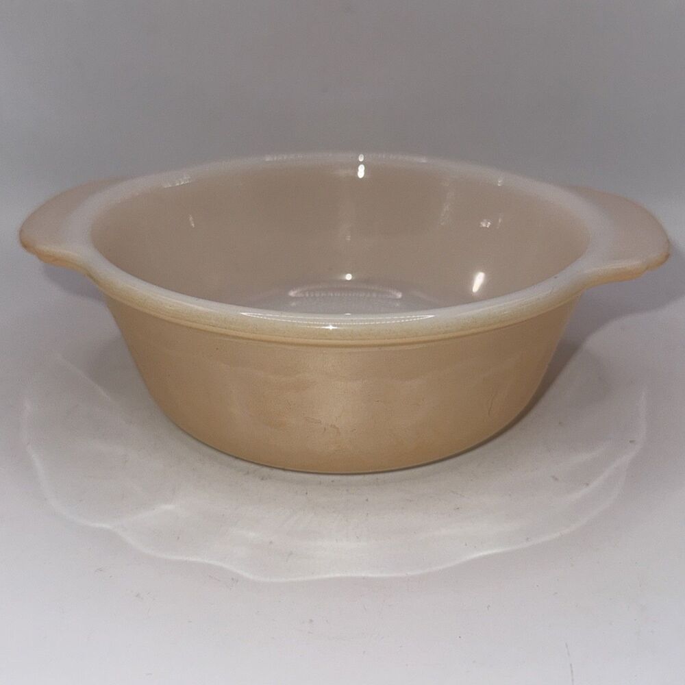 MCM Anchor Hocking Peach Lustre Rout Casserole